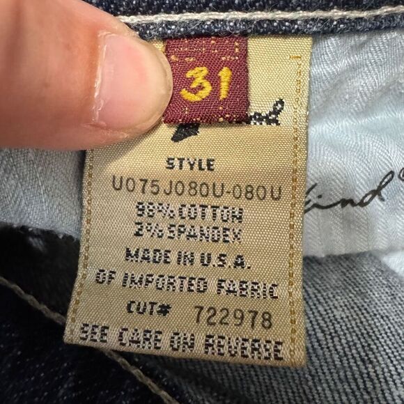 7 for all mankind boot cut dark wash jeans size 31 - Picture 8 of 8